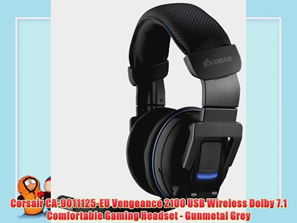 Corsair CA-9011125-EU Vengeance 2100 USB Wireless Dolby 7.1 Comfortable Gaming Headset - Gunmetal