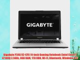 Gigabyte P34G V2-CF6 14-inch Gaming Notebook (Intel Core i7 4710HQ 2.5GHz 8GB RAM 1TB HDD Wi-Fi