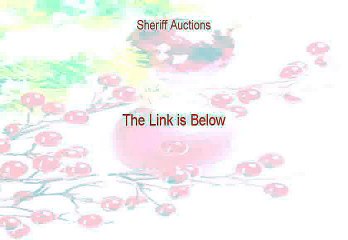 Sheriff Auctions PDF Download (Get It Now 2015)