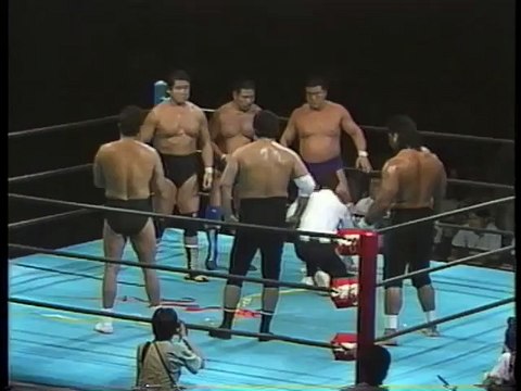 Ashura Hara, Genichiro Tenryu & Takashi Ishikawa vs. King Haku, Shinichi Nakano & Yoshiaki Yatsu (SWS)