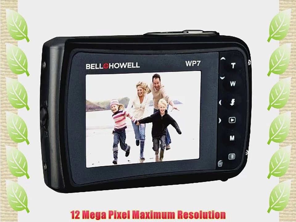 Bell Howell Splash WP7 12 MP Waterproof Digital Camera Black
