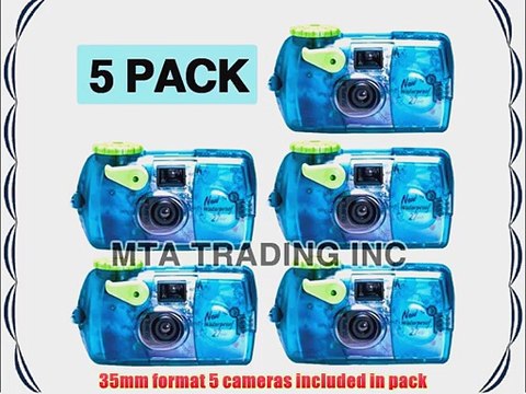 Fujifilm Quick Snap Waterproof 35mm Fuji Disposable / Single Use Underwater Camera (5 Pack)