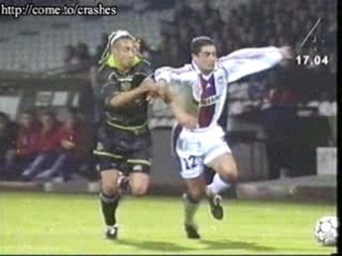 Player breaks his leg