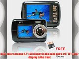 SVP Aqua 5500 Black (with Micro 4GB) 18 MP Dual Screen Waterproof Digital Camera