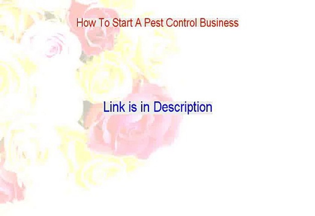 How To Start A Pest Control Business PDF (how to start a pest control business in florida 2015)