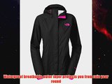 Womens The North Face Venture Jacket TNF BlackGlo Pink Size Medium
