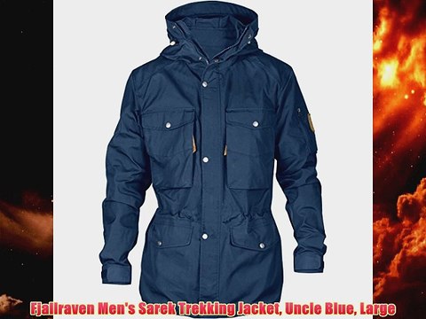 Fjallraven Mens Sarek Trekking Jacket Uncle Blue Large