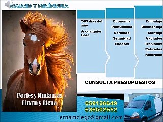 Portes y mudanzas Etnam y Elena