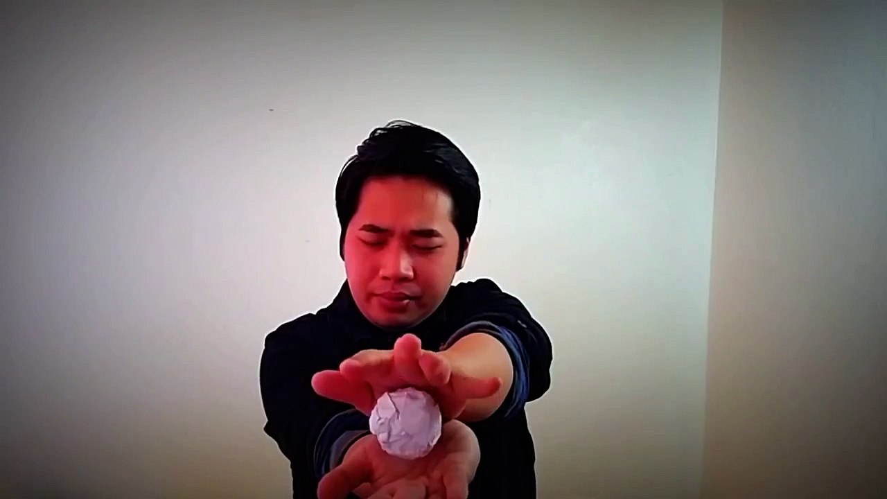 How to Levitate a Paper Ball - Magic Trick with Paper