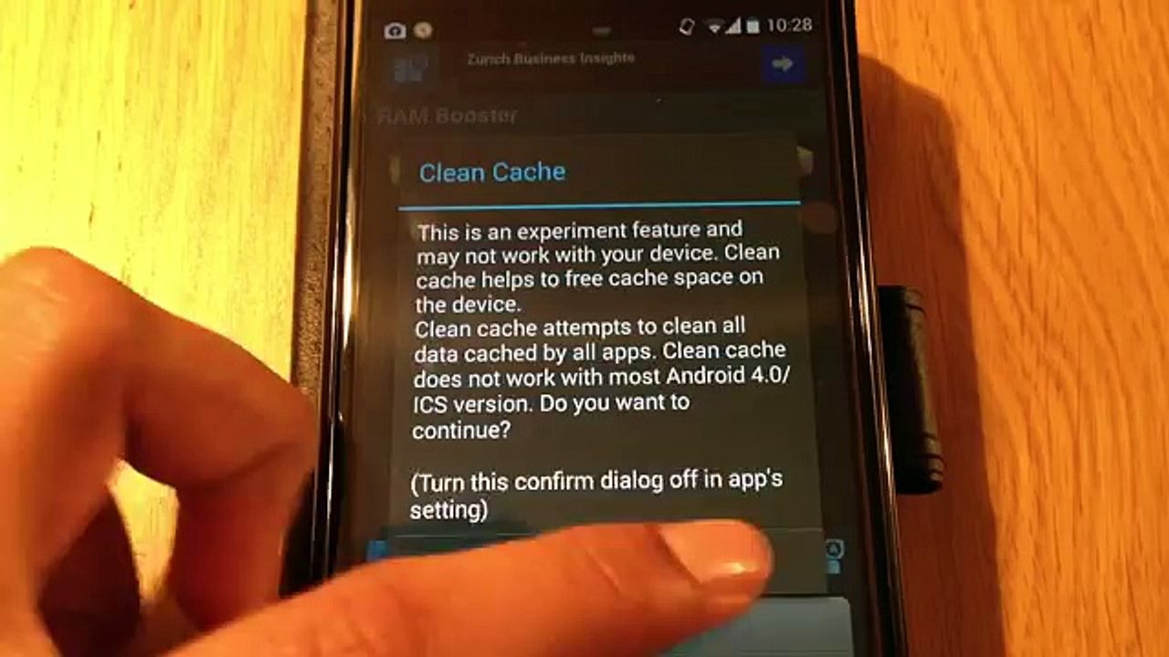 Android Speed up your device - RamBooster