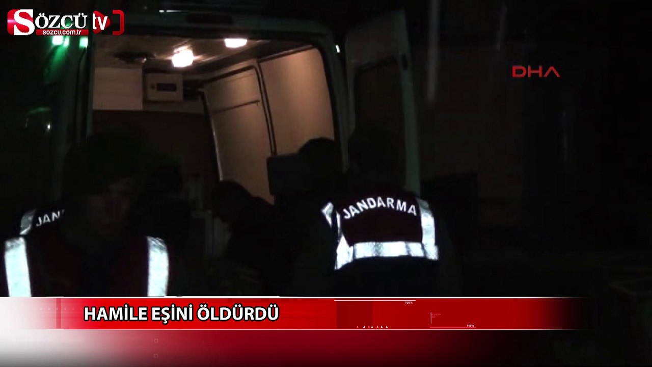 Hamile eşini öldürdü