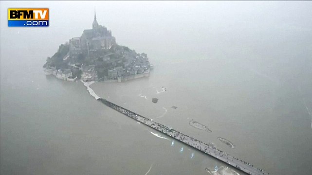 Marée du siècle : le Mont-Saint-Michel redevient une île