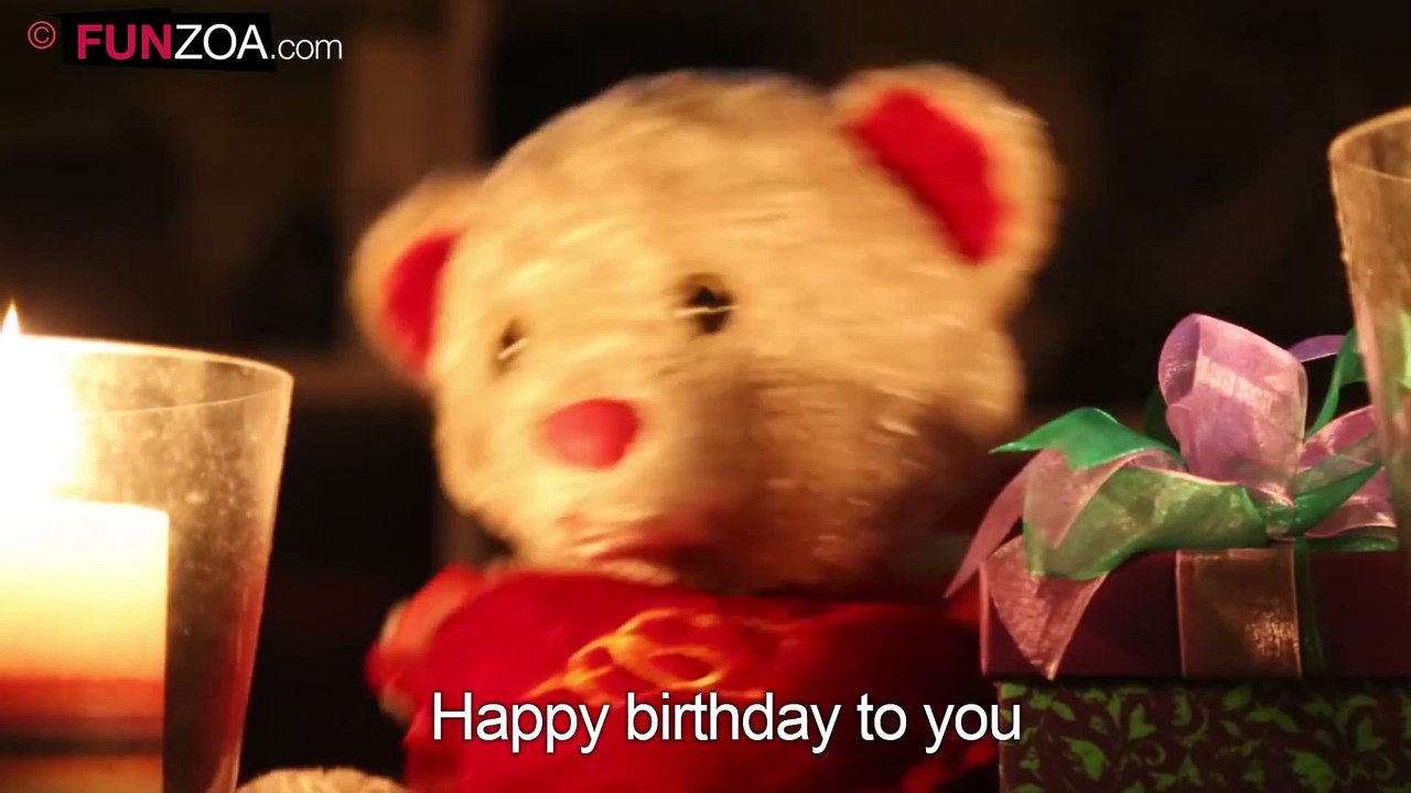 Funny Happy Birthday Song - Cute Teddy Sings Very Funny Song
