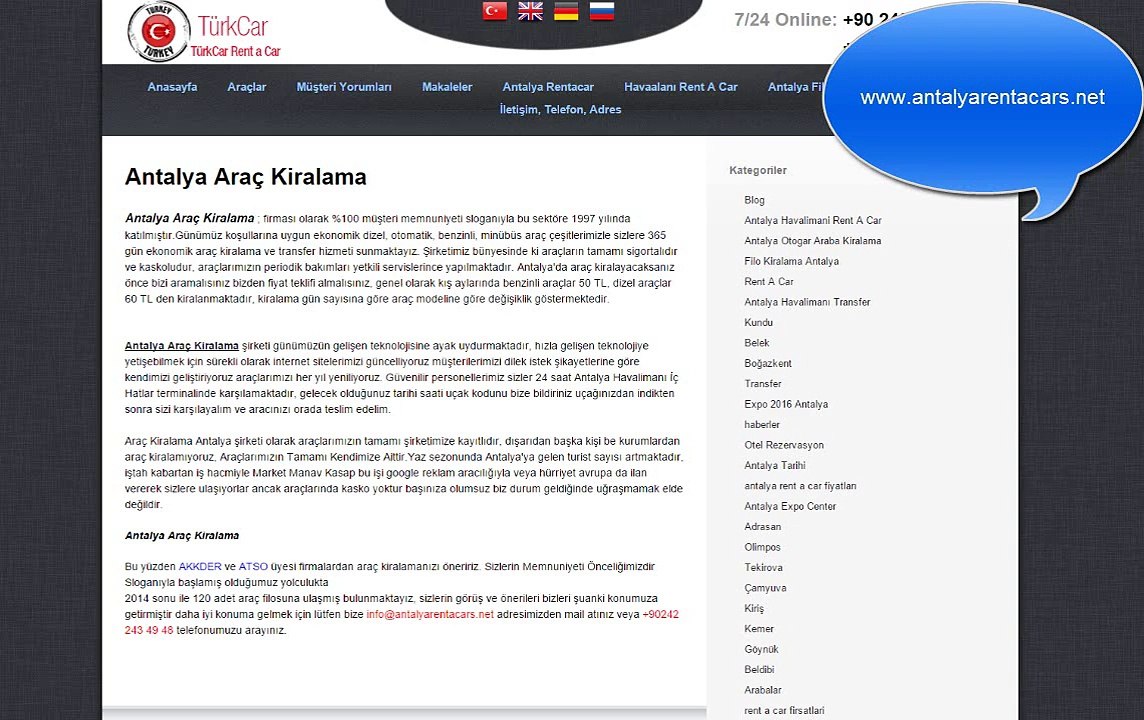 Antalya Araç Kiralama