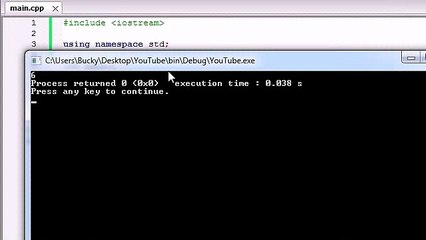 Buckys C++ Programming Tutorials - 4 - Variables