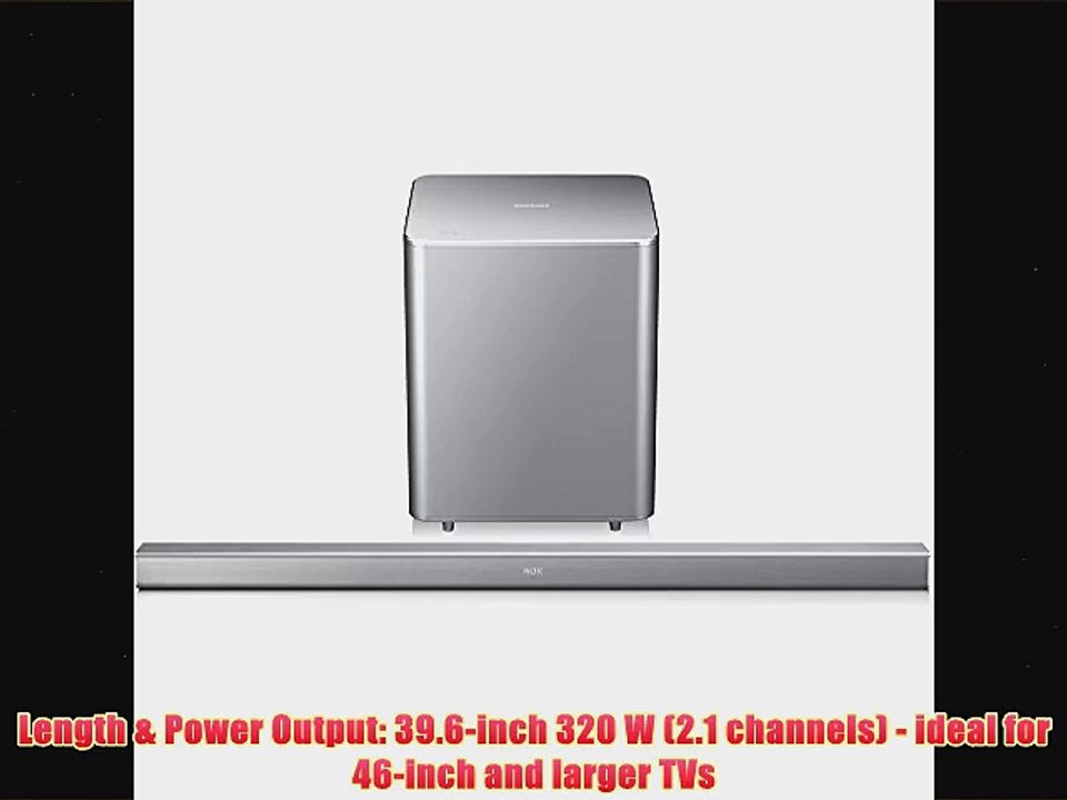 Tulpen Uitlijnen Aanzienlijk Samsung HWH551 21 Channel 320 Watt Wireless Audio Soundbar - Video  Dailymotion
