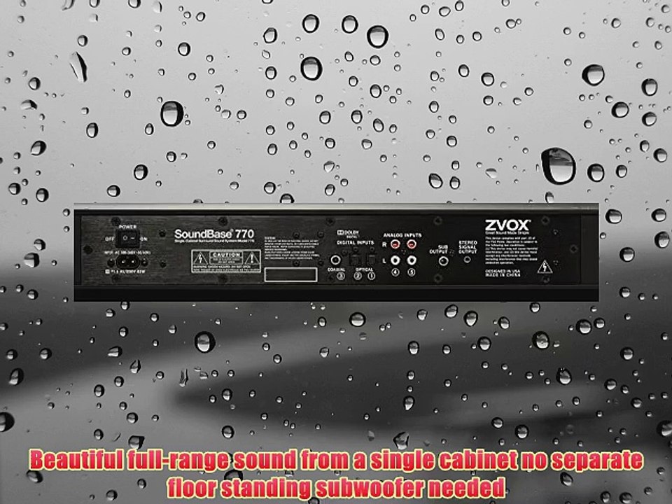 ZVOX SoundBase 770 Home Theater Sound System