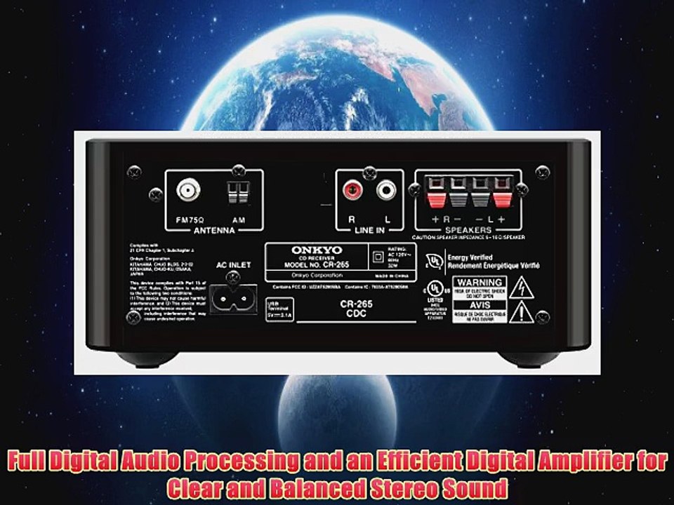 Onkyo CS265W CD HiFi Mini System with Bluetooth