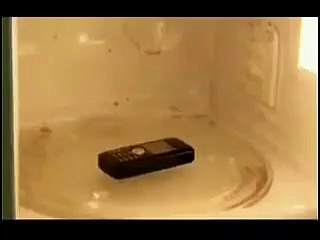 Cep telefonunun mikrodalgaya atıldıktan sonra aldığı şekil