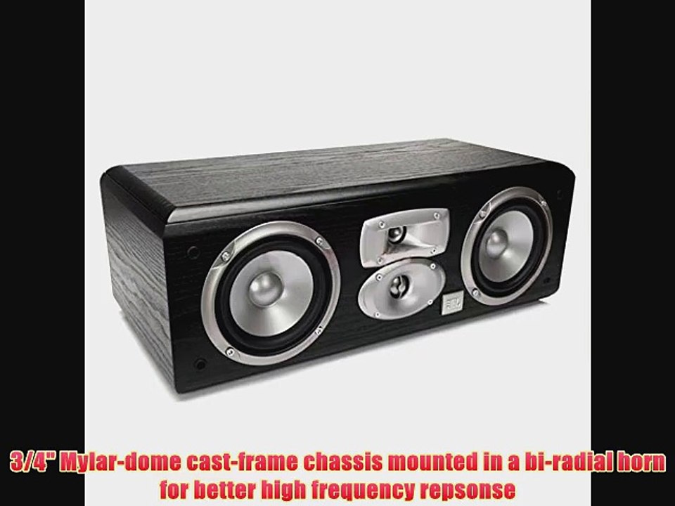 JBL LC1 3Way High Performance Dual 5 14Inch Center Channel Loudspeaker Black
