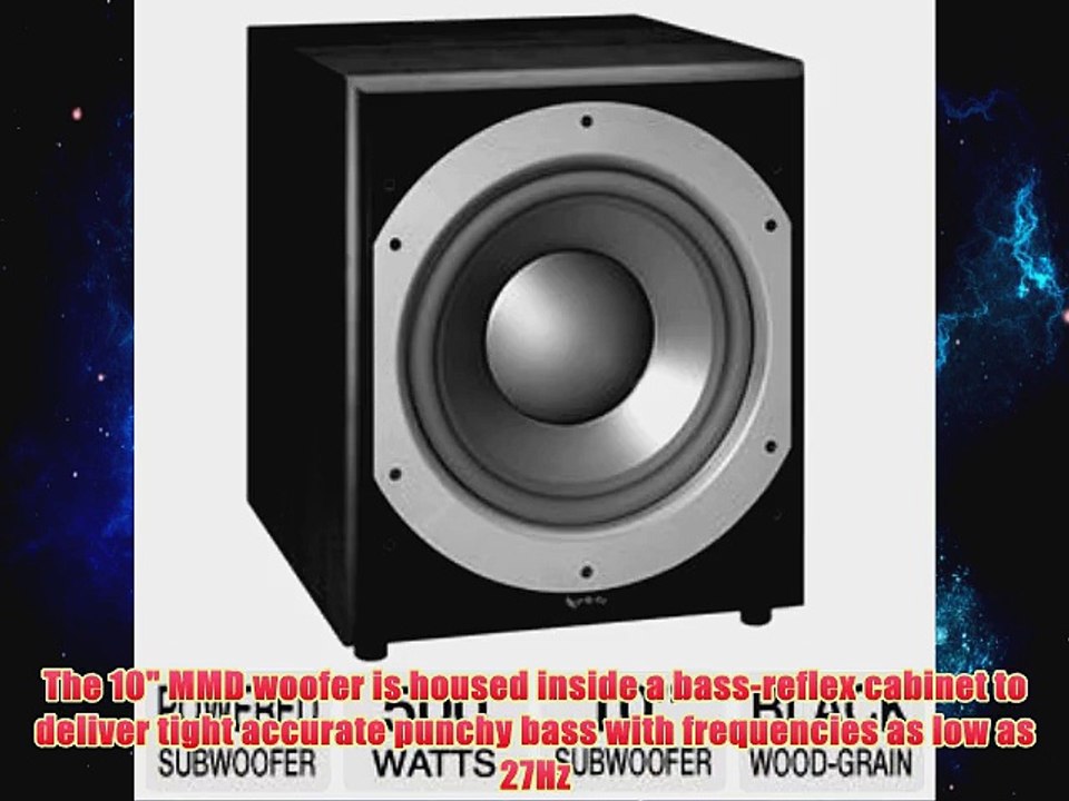 Infinity Primus 10Inch 300Watt Powered Subwoofer Black