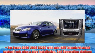 Fly Audio FlyAudio 2nd Generation OEM Replacement DVD 7 Touchscreen GPS Navigation Unit For Lexus IS250 200620072008 Wit