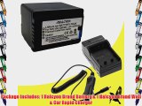 Halcyon 4200 mAH Lithium Ion Replacement Battery and Charger Kit for Panasonic HC-V500 Full