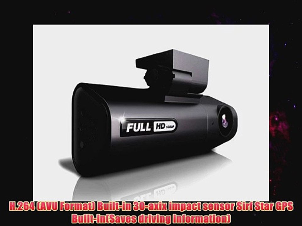 ITRONICS New ITB100HD SP Smart Plus 30 FPS 1080p HD Car DVR Black Box Recorder with GPS