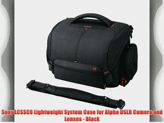 Sony LCSSC8 Lightweight System Case for Alpha DSLR Camera and Lenses - Black