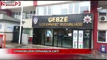 Otomobilden cephanelik çıktı