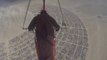 Guy flies hang glider for 70 miles, lands at Burning Man