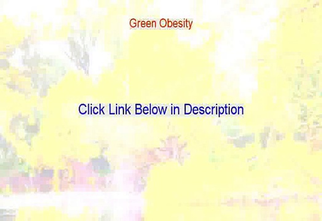 Green Obesity Review [Legit Review]