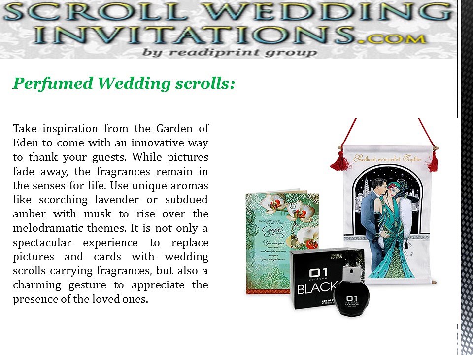 4 Thank You Wedding Scroll Themes
