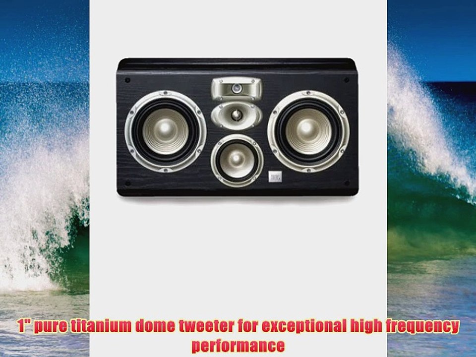 JBL LC2 4Way High Performance 6inch Dual WallMountable Center Channel Loudspeaker Black