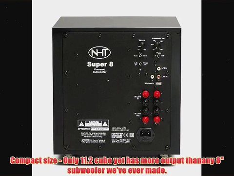 NHT Super 8 110Watt Powered Subwoofer Gloss Black Single