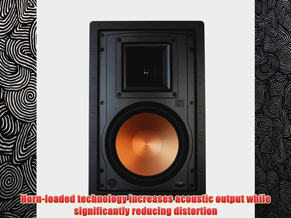 Klipsch R5800W II InWall Speaker Each Black