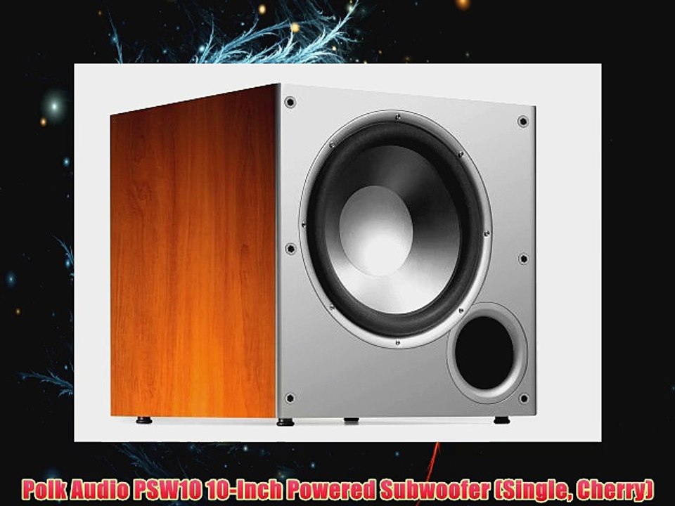 Polk Audio PSW10 10Inch Powered Subwoofer Single Cherry