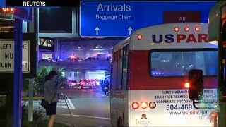 Machete-wielding man shot after attacking TSA agents