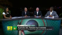 Wahab Riaz Fight with shane watson Pakistan vs Australia Worldcup Highlights2015