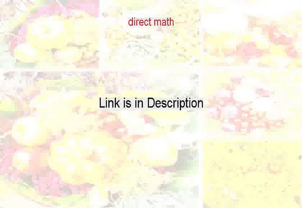 direct math PDF Free [direct method]