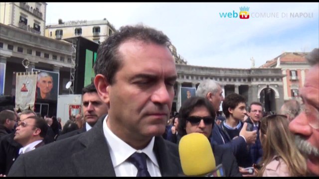 Napoli - De Magistris sulla visita di Papa Francesco (21.03.15)