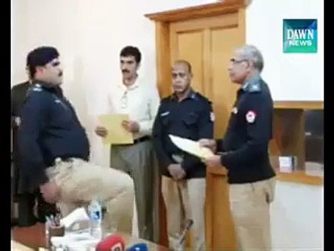 Sepoys slipped while saluting IG Punjab during a ceremony