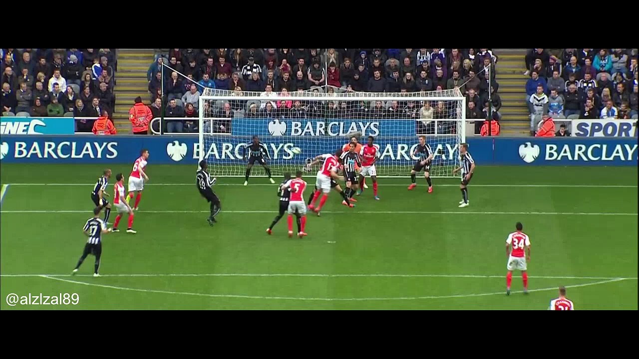 ملخص مباراة نيوكاسل يونايتد 1×2 ارسنال - ج30