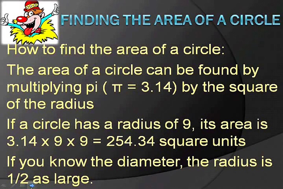 How to Find the Area of a Circle - Math Lesson