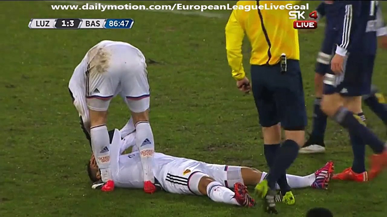 Davide Calla 1:4 | Luzern - Basel 21.03.2015 HD