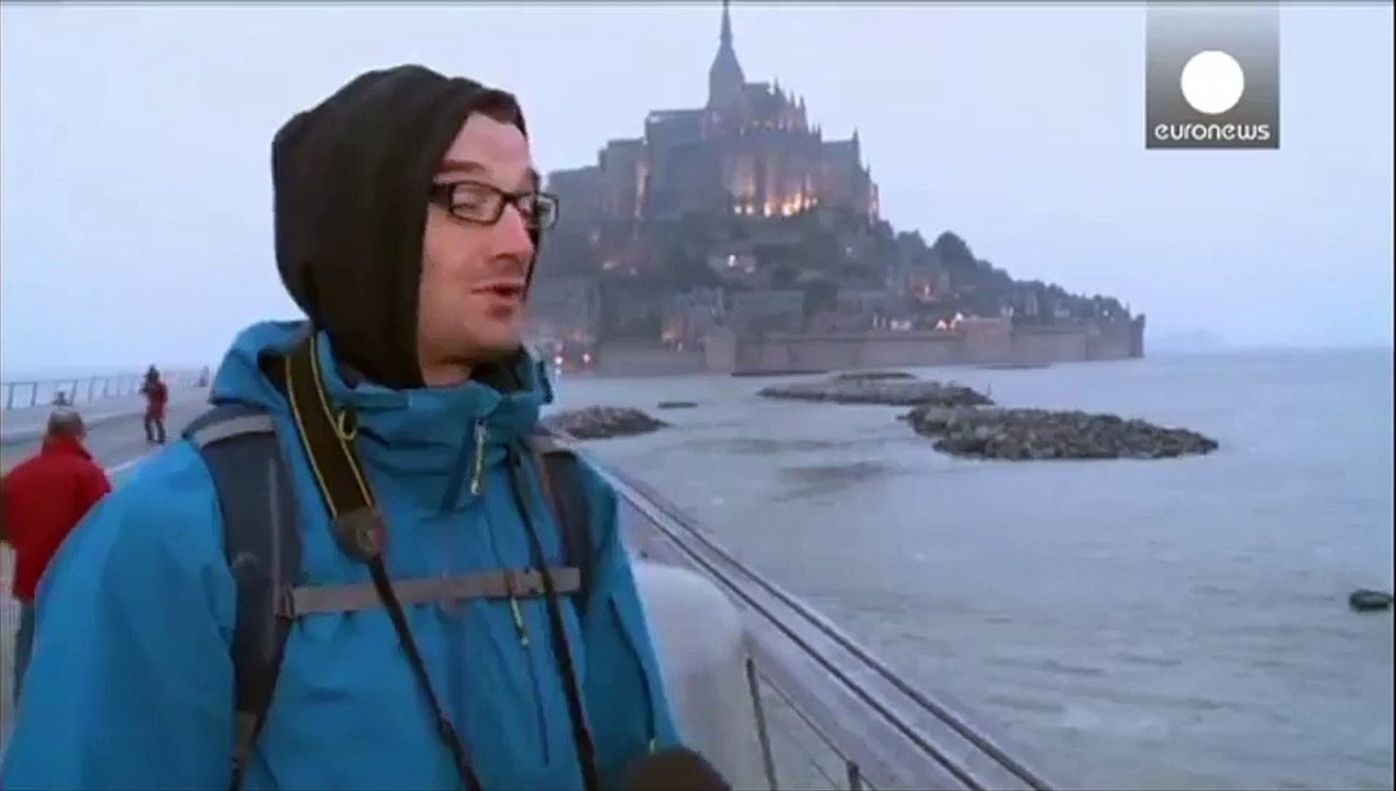 Tourists in Mont Saint Michel, France to watch supertide sparked by solar eclipse