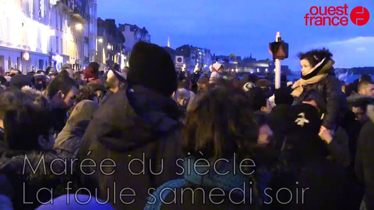 Marée du siècle. Une foule compacte samedi soir à Saint-Malo
