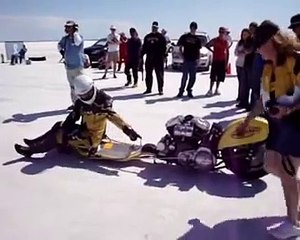 138.25mph Harley-Davidson® Powered Streetluge WoS 2008