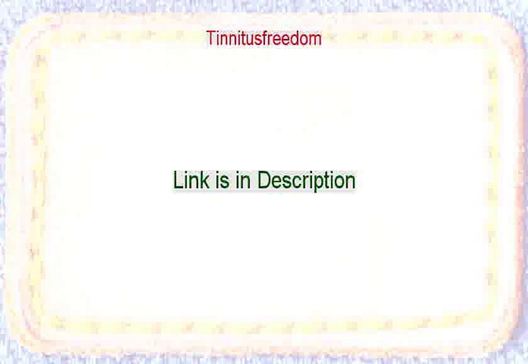 Tinnitusfreedom PDF Download [Instant Download 2015]