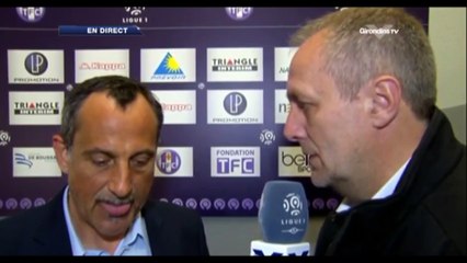 Sylvain Matrisciano après la défaite à Toulouse